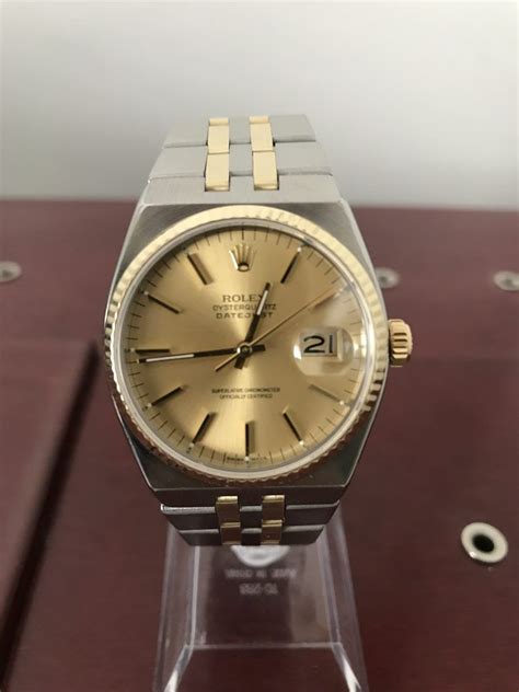 rolex datejust oysterquartz 18k gold